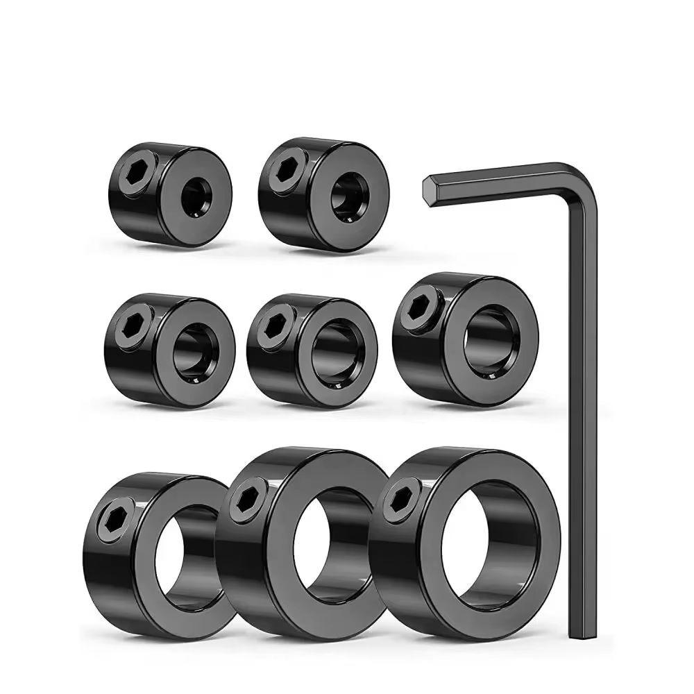 

8pcs Drill Bit Depth Stop Rings - 3-16mm Adjustable Collars, Positioner, for Precision Woodworking