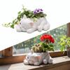 Ornament Resin Cat Succulent Flowerpot Cartoon Cat Creative Garden Potted Multifunction Succulent Planter Balcony