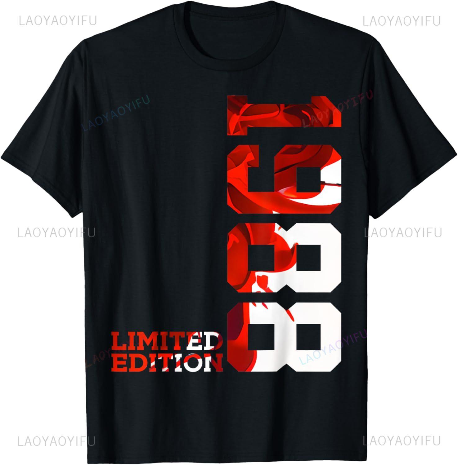 37 YEARS 37TH BIRTHDAY LIMITED EDITION 1988 TShirt Print Original Design Gifts T Shirts Streetwear Custom TShirt Camisas S