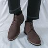 Fashion Brand Office Business Classic Retro Style Comfort Boots for Men SuedeLeather Shoes Outdoor New Casual Lace Up Social Ankle Boots