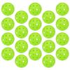 Shymie Baseball Batting Training Balls with Toss Lightweight PE Light Set of 20 Holes, Practice, Colored, Holes, Indoor, Material, Lightweight, Green,