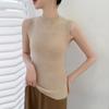 2025 Women's High Neck Sleeveless Cashmere Vest - Slimming Autumn/Winter Base Layer