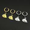 Cute Cartoon Whale Dangle Hoop Earrings For Women Men Stainless Steel Ocean Animal Drop Earring Daily Jewelry Accessory