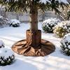 Shrub Winter Protection Shield Palm Tree Root Protector, 3-Layer Freeze Cover with Ground Stakes, Insulation Reusable Frost Kit Wrap for Trees Shrubs