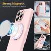 For iPhone 16 Pro Case Compatible with MagSafe Rotating Metal Kickstand PC + Silicone Phone Cover