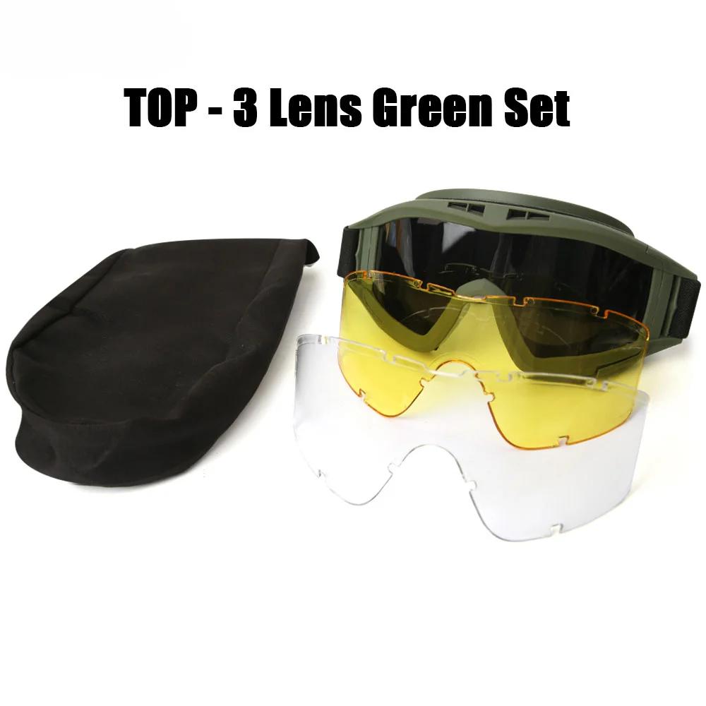 New Tactical Goggles, Fully Sealed Anti Fog And Wear-Resistant, Shooting, Mountaineering, Cycling Cs Protective Artifact