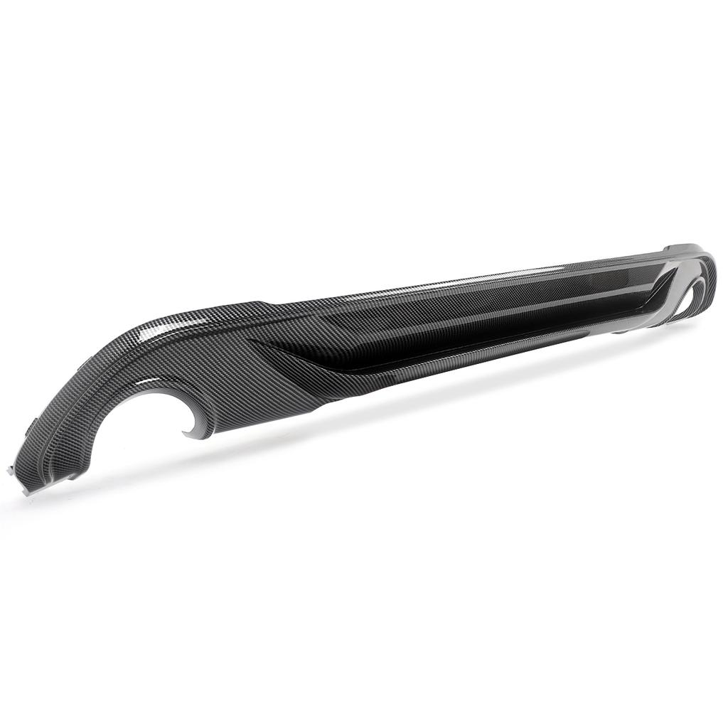 MLKQ6 For BMW F48 F49 X1 2016-2021 Carbon Fiber Look Rear Bumper Diffuser Lip AC Style