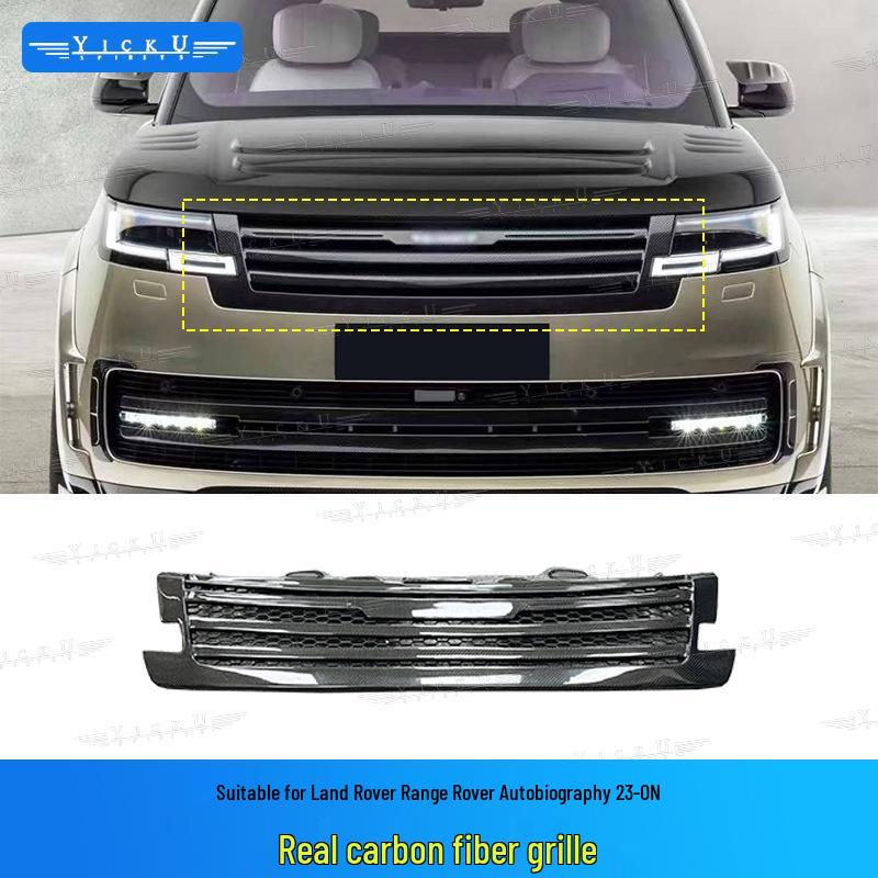 MS Style Carbon Fiber Body Kit for New Land Rover Range Rover: Front Lip, Rear Lip, Fender Flares, Side Skirts, Tail Spoiler, and Wind Deflectors