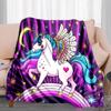 Unicorn Fantasy Blanket Soft Comfortable All Seasons Perfect Sofa Office Nap Travel Birthday Gift Christmas Present