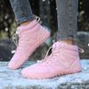 Plush Snow Boots for Women Men Winter Cotton Shoes High-top Boots Warm Hiking Shoes Outdoor Sneakers
