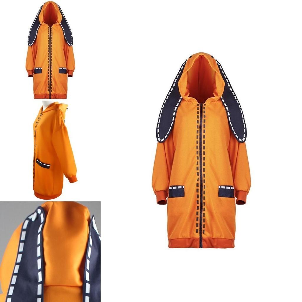 Kakegurui Runa Yomozuki Disfraz de Cosplay Sudadera con Capucha Elegante Abrigo Para Fans de Anime