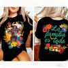 T-shirt floreale a due lati Famiglia Encanto La Familia Es Todo Luisa Maribel Antonio Isabel Tee Casa Madrigal Encanto