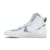 Nike Sacai X Blazer Mid White Grey Unisex Sneakers Wolf-Grey BV0072-100