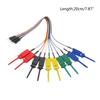 20cm 10 Needle Hook Clamp Kit Logic Analyzer Cable Clamp Probe Logic Analyzer Cable Test Lead For Connect Chips