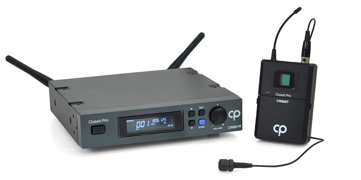 

CLASSIC PRO CWS800 Series Wireless Set CWS804L Wireless Lavalier Microphone Set,