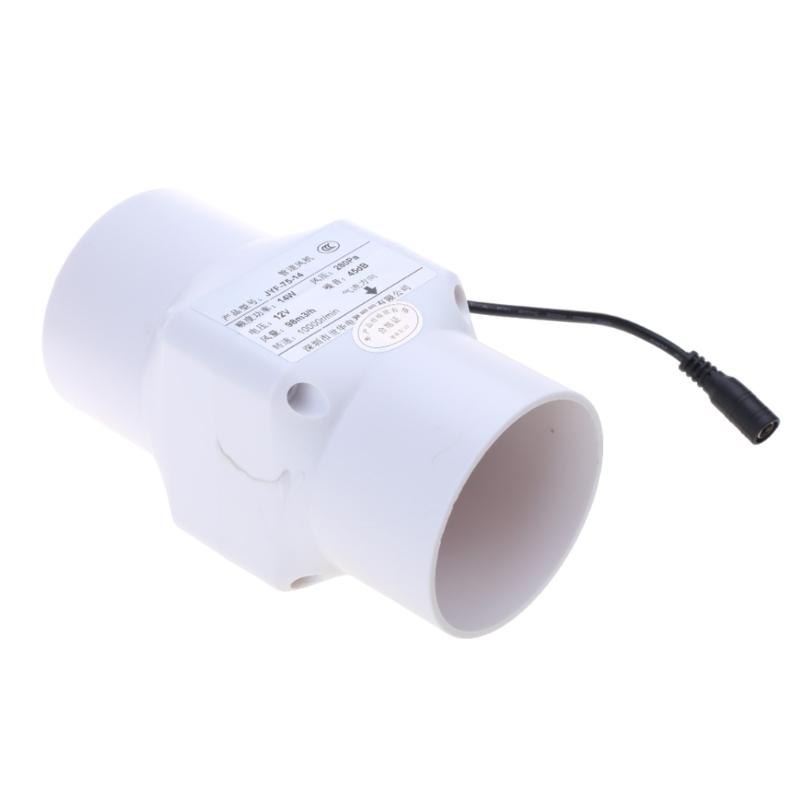 75mm Abluftventilator Heim Inline Rohrkanalventilator Für Badezimmer Abzug Belüftung Drehzahlregelnd Luftreiniger Ventilator