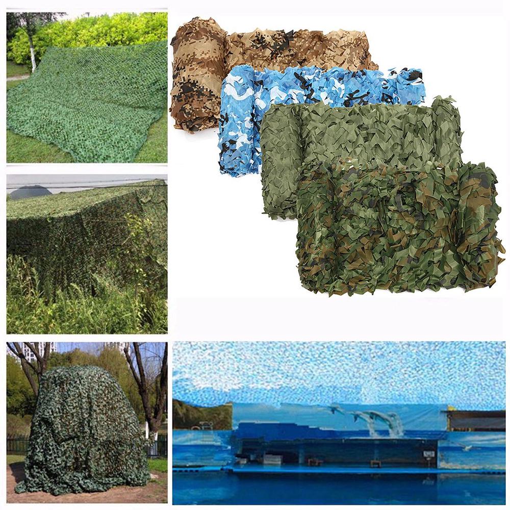 Super Camouflage Net Shelter 6x1.5m Military Army Stealth Camping Hunting AntiUV