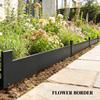 5pcs Garden Fence, Metal Picket Fence Panels, 102x15cm, Black