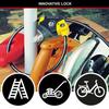 Master Lock Adjustable Cable Lock, 4 Keys, From 30 cm to 180 cm x 10 mm