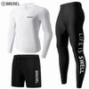 Mens Quick-Dry UV Protection Rash Guard Set Long Sleeve Top Pants Snorkeling Surfing Swimming