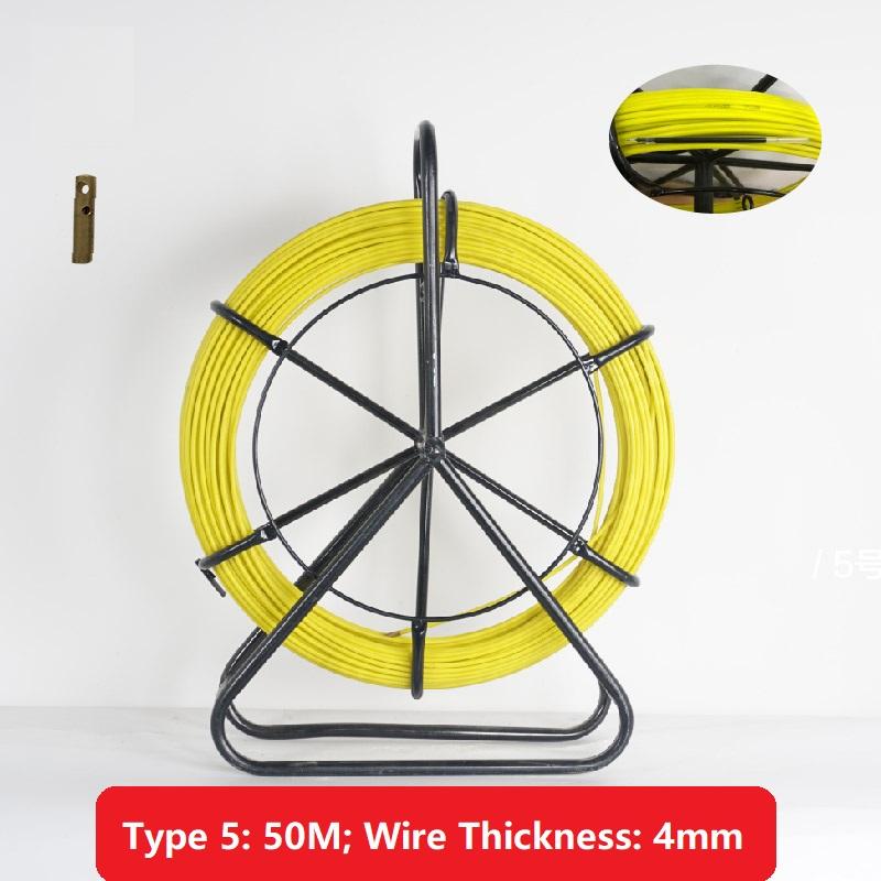 

4/5/7мм Проволочный протаскиватель Лидер Электрик Протяжной каркас Стекловолоконный перфоратор Трубочист для труб Кабельный протаскиватель для оптоволокна