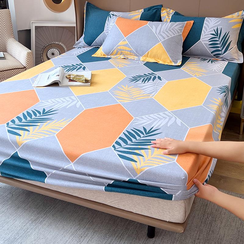 Thick Pure Cotton Flannel Fitted Bed Sheet: Non-Slip, All-Inclusive Mattress Protector