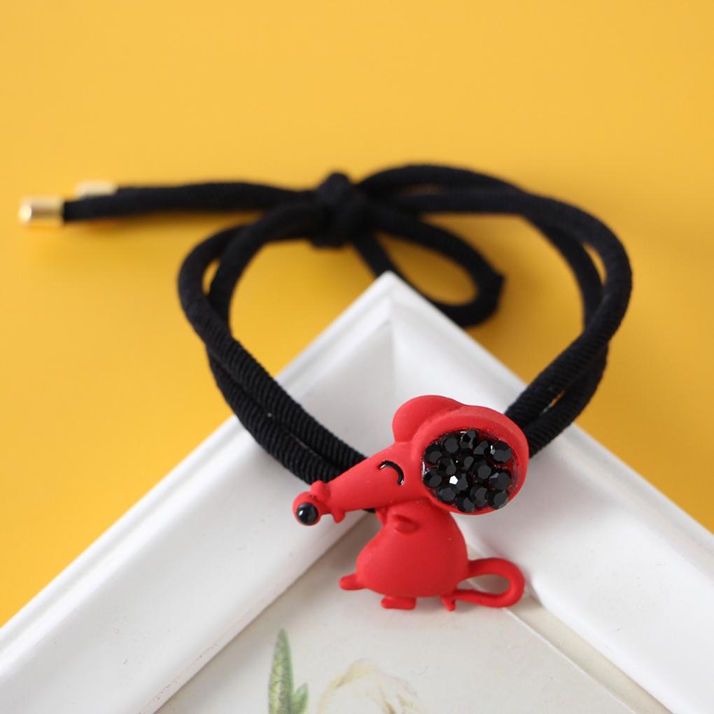 Damen Augenlächeln Maus Stirnband Haarband Punkt Haargummi