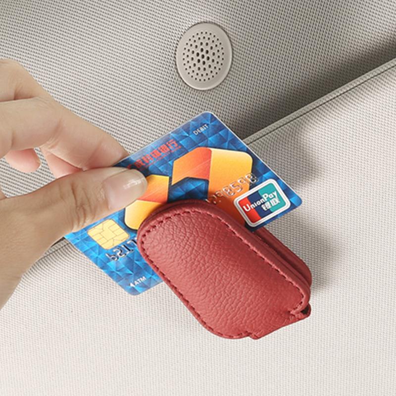 Universal Car Auto Sun Visor Glasses Box Sunglasses Clip Card Ticket Holder Stand Fastener Pen Case Eyeglasses Car Accessories
