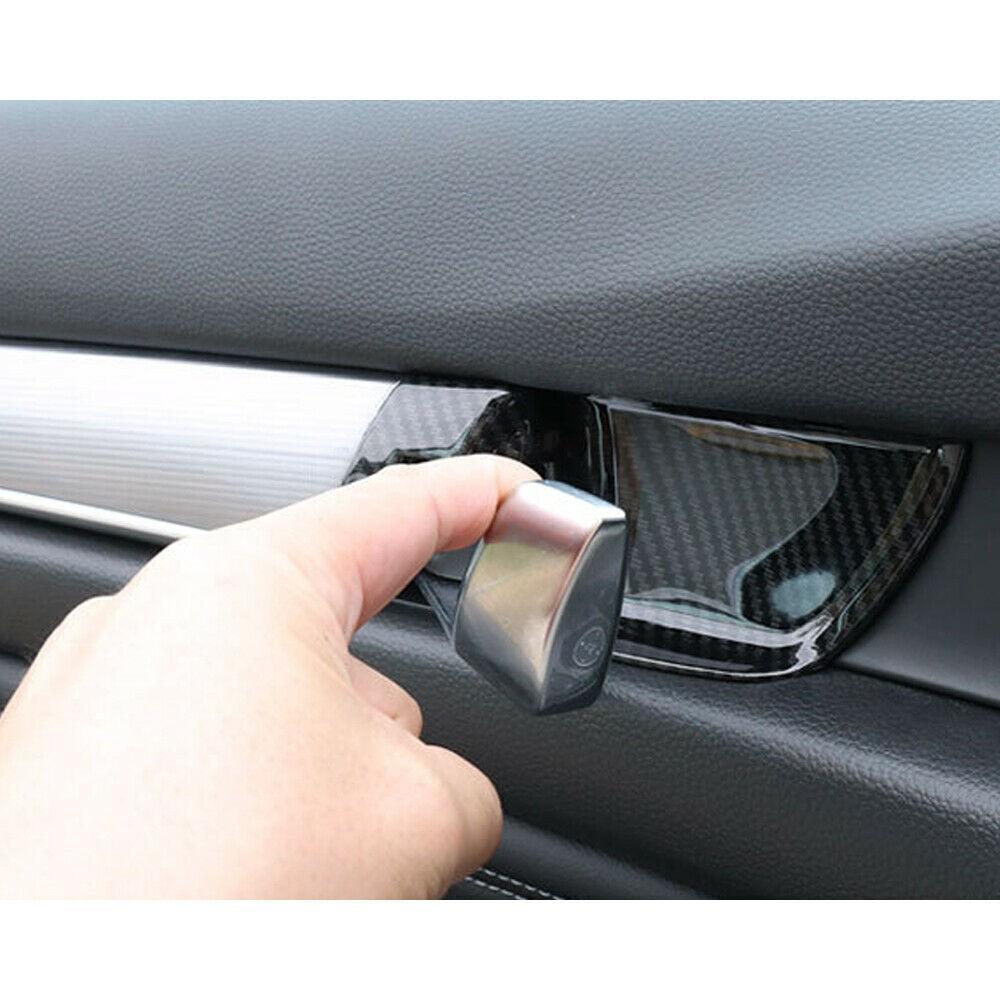 4x For Honda Accord 2018-2022 Carbon Fiber Car Inner Door Handle Bowl Cover Trim