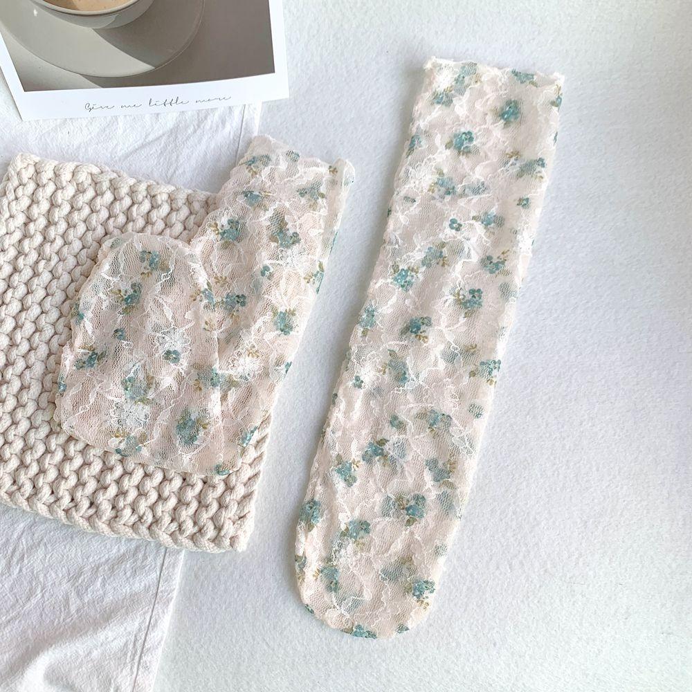 Cute Medium Tube Socks Thin Mesh Tube Socks Sweat Absorption Women Cotton Socks
