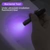 395nm UV Flashlight AAA Battery Powered Mini Blacklight Pocket Clip Black Aluminum Pen Light