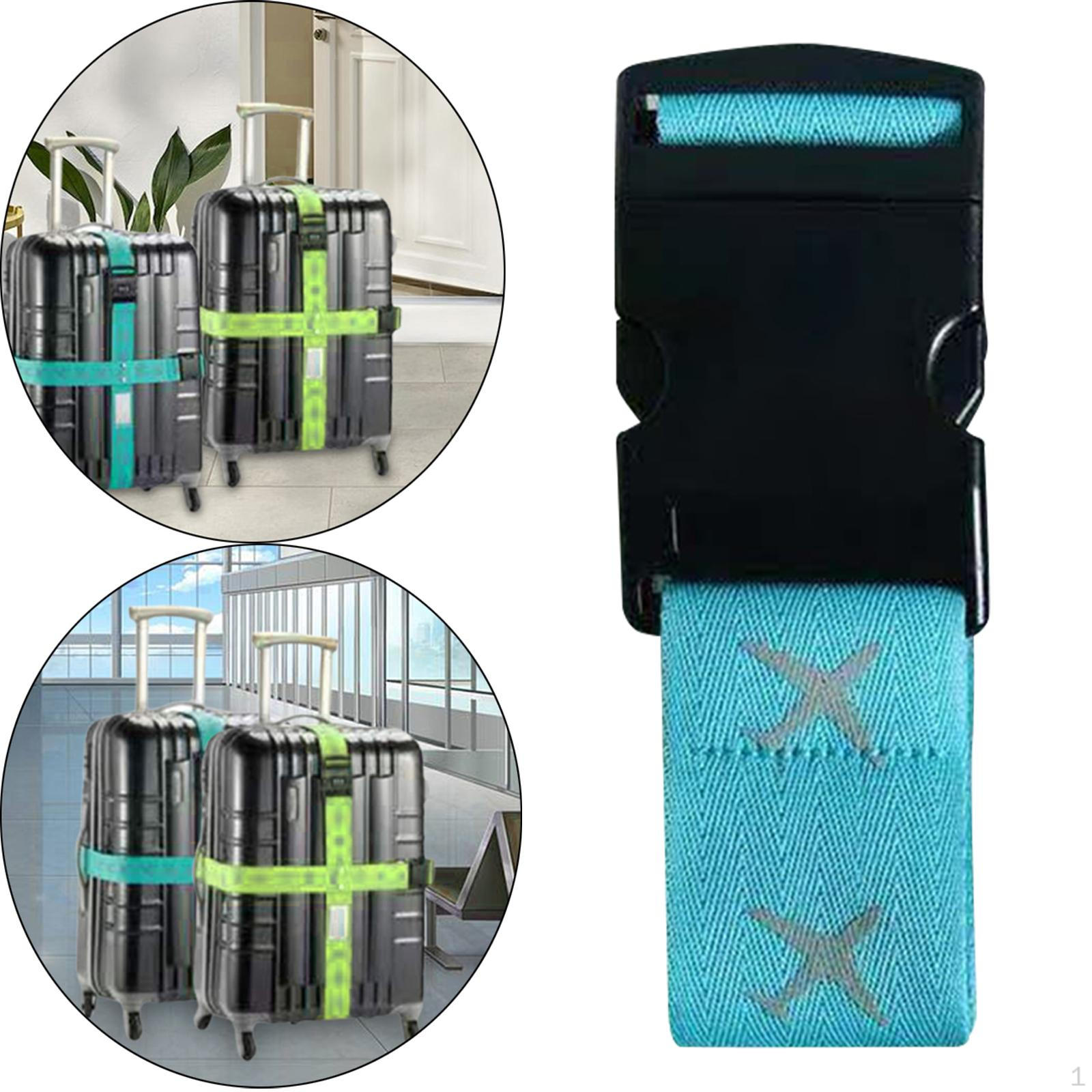 Набор ремней для багажа с пряжкой быстрого освобождения Blue without code