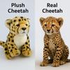 Lifelike Simulation Leopard Plush Toy Soft Hug Doll Children'S Birthday Gift Girl Boy Comfort Toy Home Decor Safety Certified