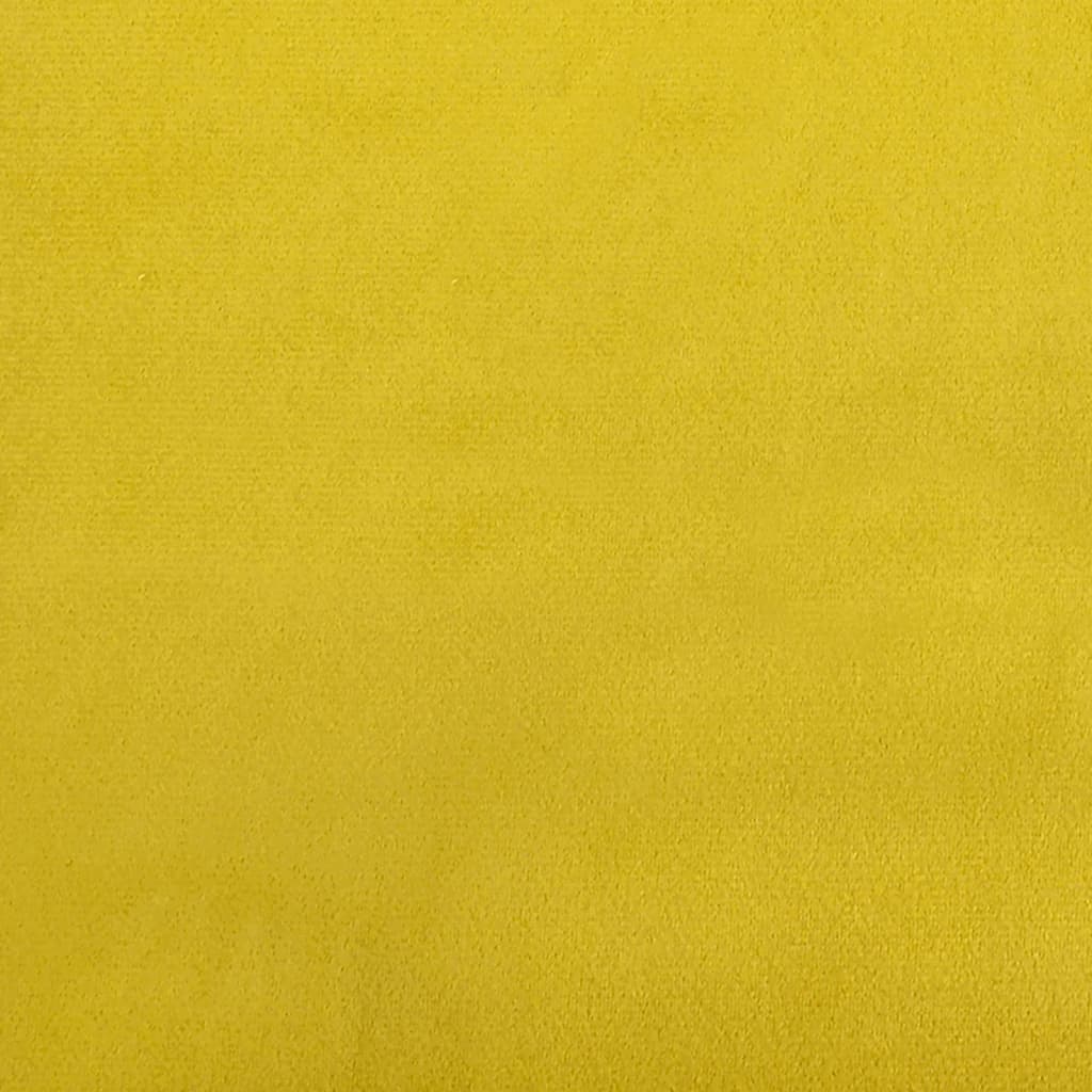 Recliner Chair Yellow Velvet