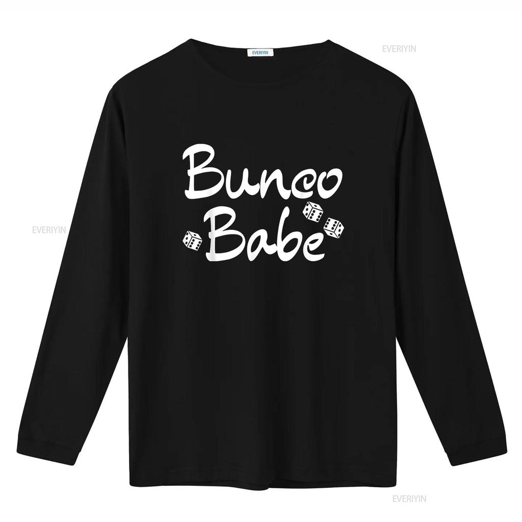 Womens Bunco Babe Dice Game Night Prize T Shirt Black 2XL vintage Washed Casual Unisex Versatile fashion Top For Everyday Wear