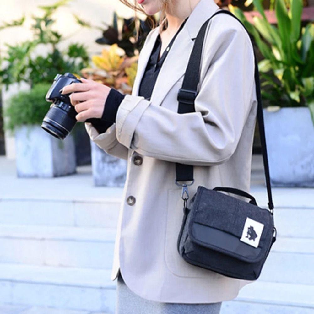 Waterproof Storage Pouch Canvas Digital Shoulder Pouch Multi-Functional Camera Video Bag  Outdoor