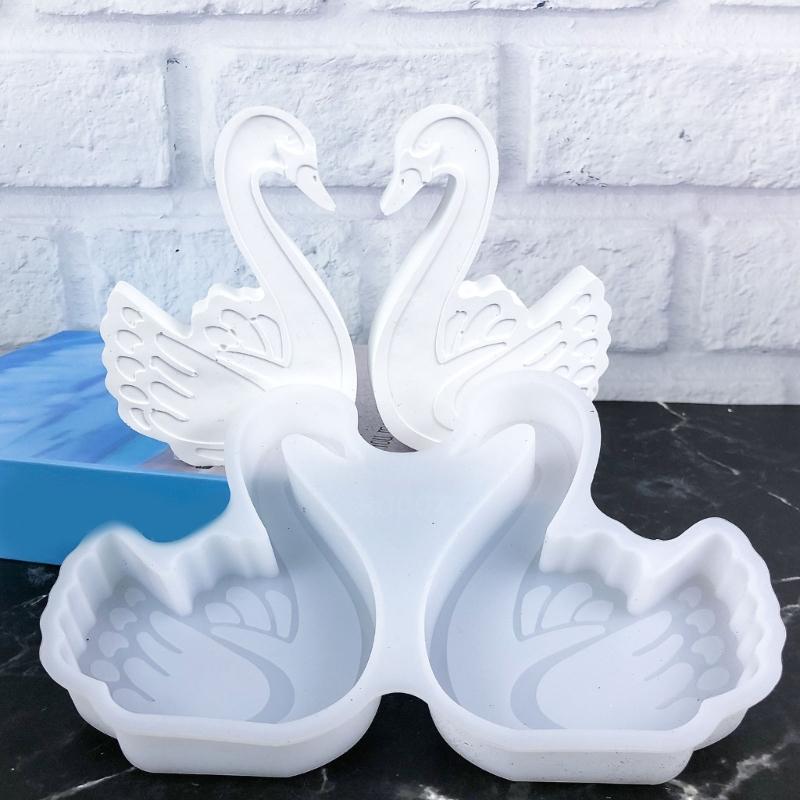Desk Ornament Mould Flexible Silicone Mold for Animal Figurine Shaped Decoration Gypsum Mold Jewelry Making Supplies