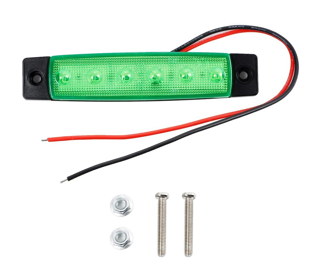 Set of 6 Universal LED Side Marker Lamps for 12V and Light Daytime Running Corner Markers 10-Piece Vehicles, Trailers, Trucks, Illumination, Lights,