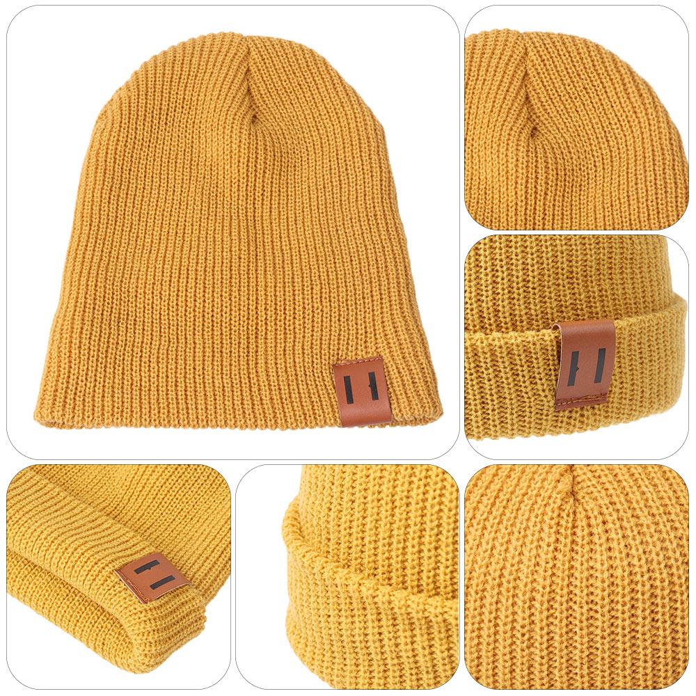 Bonnet d'hiver pour adultes et enfants Chapeau d'hiver Casquette pour bébé Bonnet tricoté