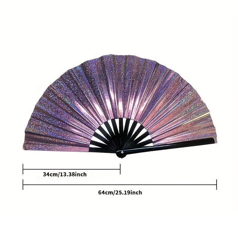 

8 Colors Bamboo Kong Fu Fan Vintage Folding Hand Fan Line Dance Clap Fans Line Dancing Foldable Holding Vibrant Colors Hand Fan