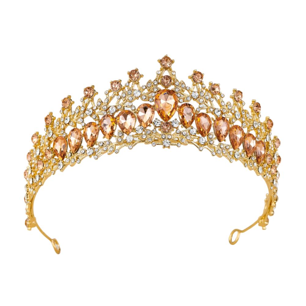 Luxury Zinc Zinc Alloy Princess Crown Shiny Bridal Headwear Trendy Girls Party Headbands  Themed Parties