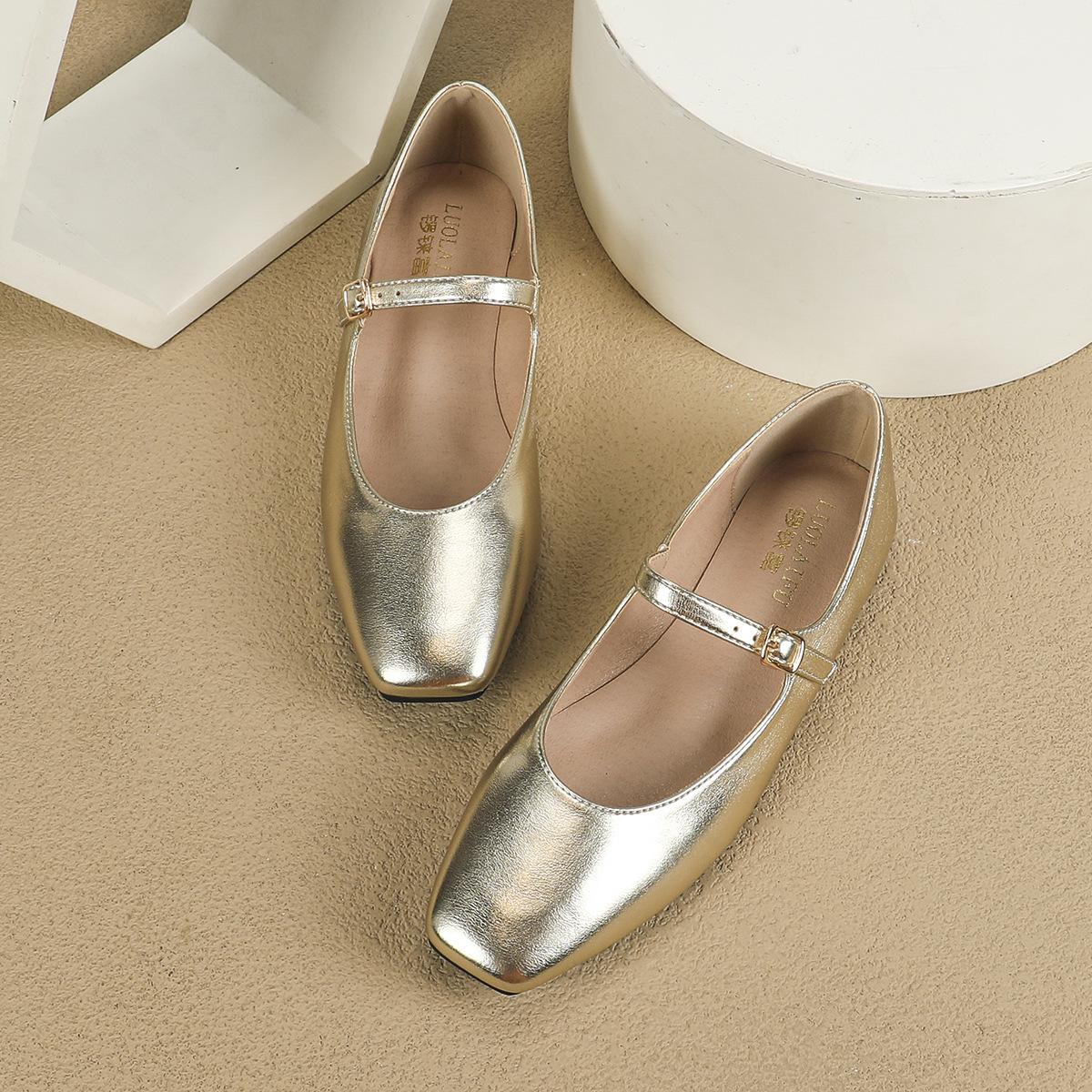 

Женские туфли Мэри Джейн на плоской подошве, повседневные балетки с квадратным носком, прогулочные туфли с ремешком на щиколотке, нарядные, удобные, из искусственной кожи, для работы и свадьбы, для женщин 36