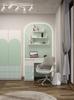 Modern Children's Desk Mijas Arteso Left-Hand Colour White Mint Green 4 Drawers