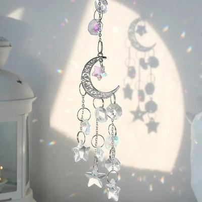 Kryształowy łapacz słońca Szklany lampion Dzwonki wietrzne Sztuka na zewnątrz Wisząca zawieszka Dekoracja domu Ogród Pryzmat Dekoracja okna Rękodzieło