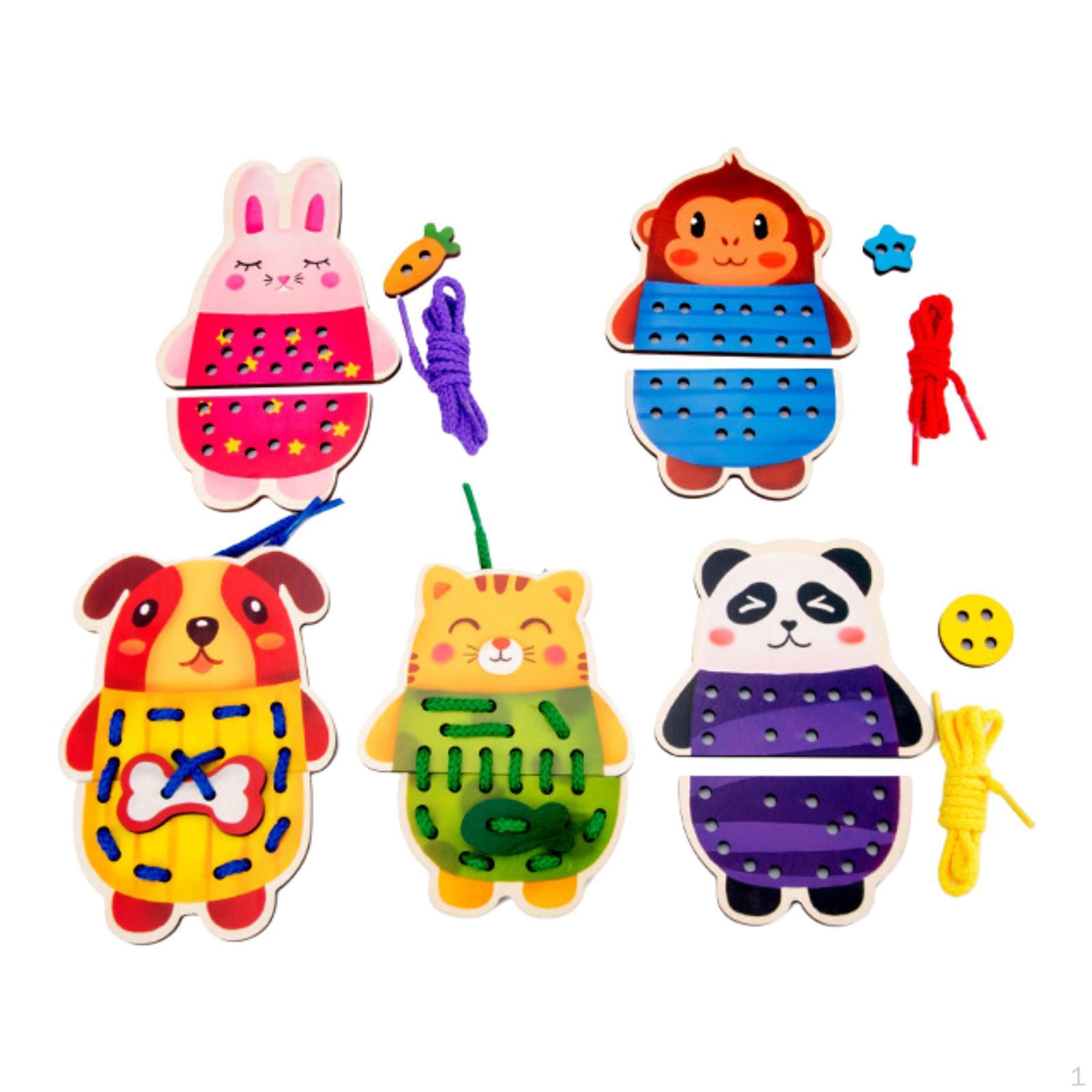 

Шнуровка Игры Обучение Развитие Воображения для Дошкольников и Animal