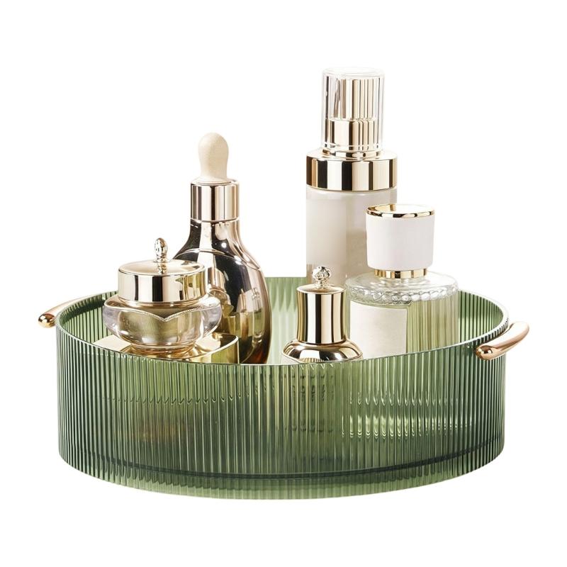 Rotating 360 Degree Cosmetics Organizers For Efficient Storage Of Makeup Perfumes And Jewelry