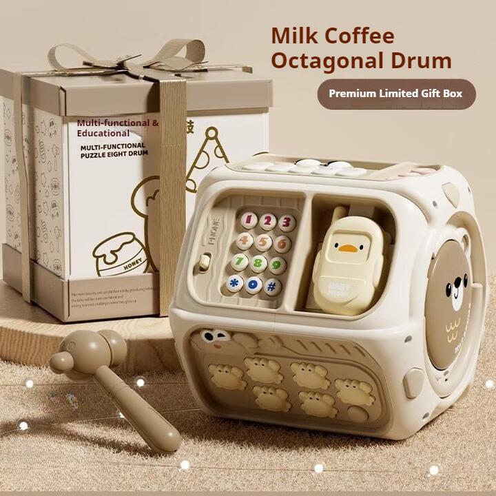Baby Toy Meeting Gift Full Moon Baby Children's Gift Eight-sided Drum Puzzle