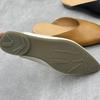 Johnature Pointed Toe Genuine Leather Women's Slippers Casual And Versatile Soft Cowhide Outdoor Slip-on Shoes