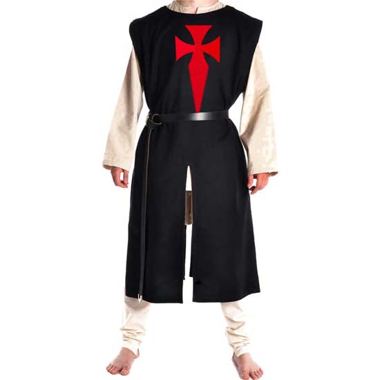 Medieval Knight Crusader Tabard Halloween Costume Cosplay Templar Tunic Renaissance Surcoat SCA