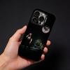 J-Julien Mari Jul   Phone Case For iPhone17, 16,15,14,13,12 Pro Max Black Candy Matte Shockproof Cover